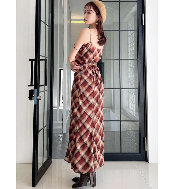 RESEXXY「ドレープストリングキャミワンピース」|ワンピース|