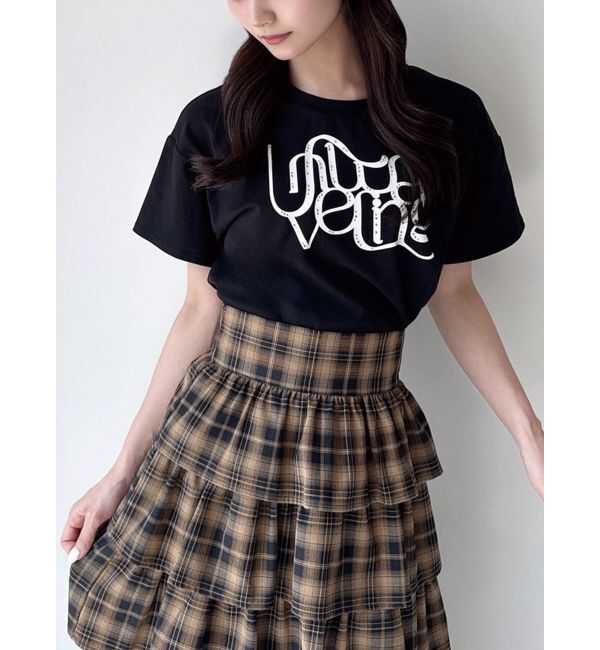 RESEXXY「スタッズロゴTシャツ」|Tシャツ・カットソー|ブラック