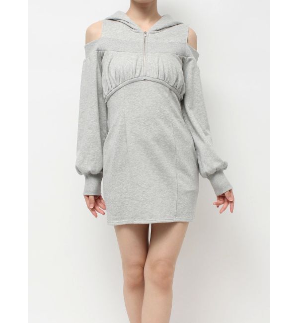 RESEXXY「レイヤードフーディミニワンピース」|ワンピース|