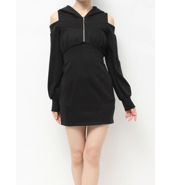 RESEXXY「レイヤードフーディミニワンピース」|ワンピース|