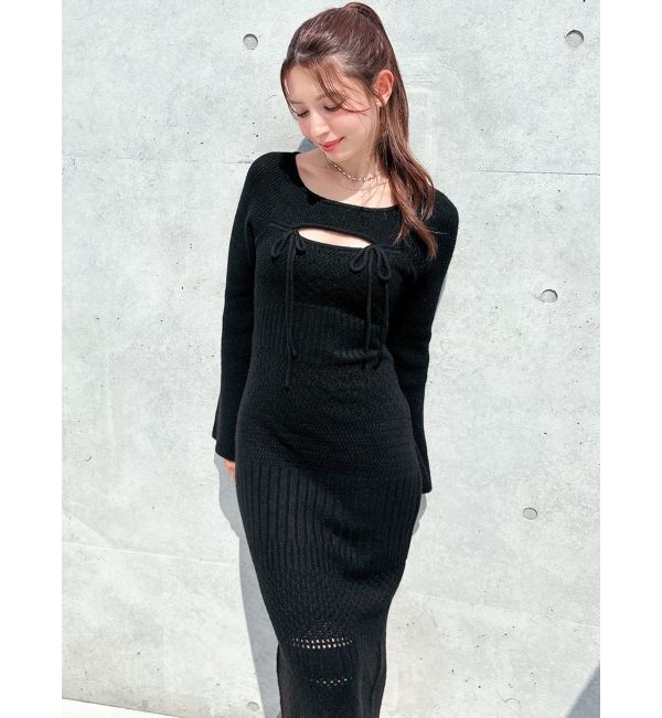 RESEXXY「クロシェニットタイトワンピース」|ワンピース|