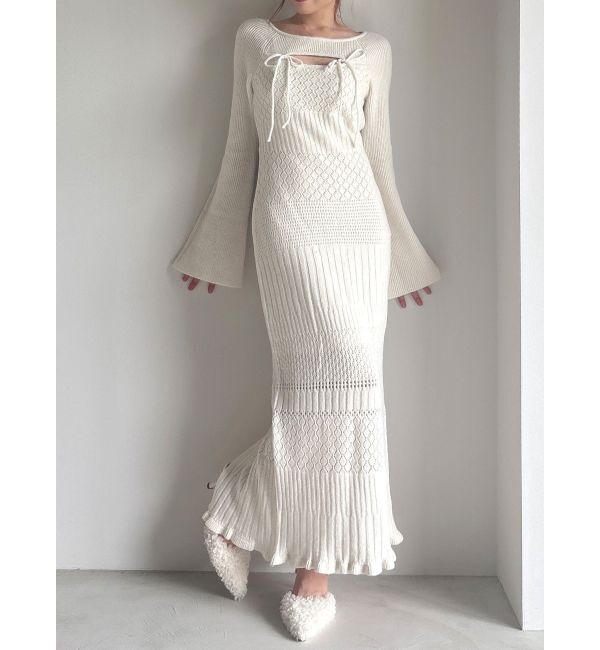 RESEXXY「クロシェニットタイトワンピース」|ワンピース|