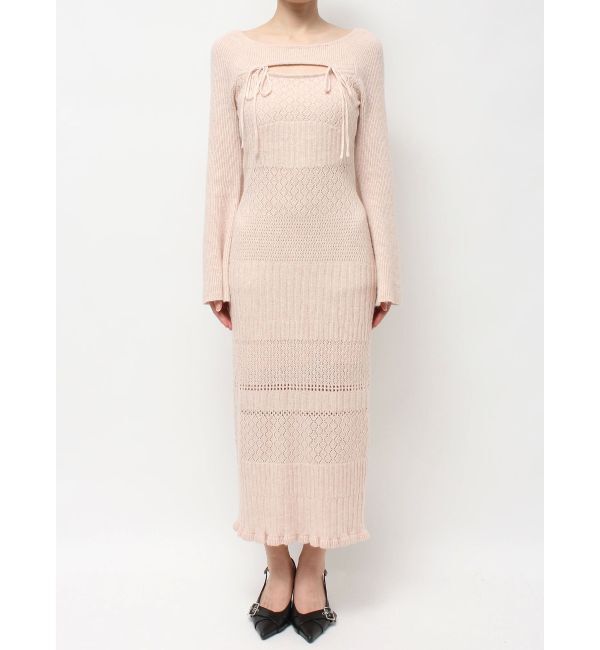 RESEXXY「クロシェニットタイトワンピース」|ワンピース|