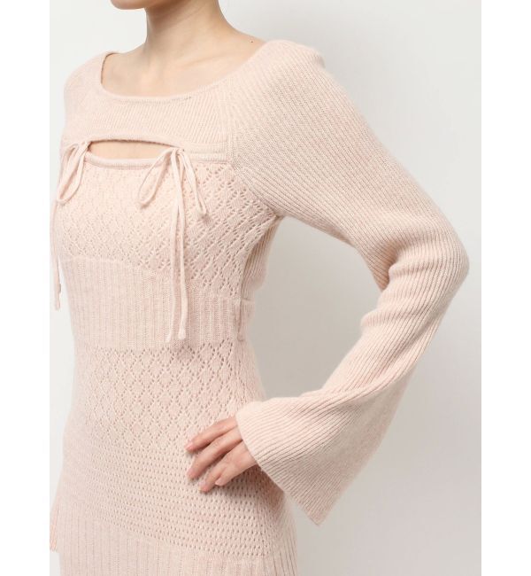 RESEXXY「クロシェニットタイトワンピース」|ワンピース|