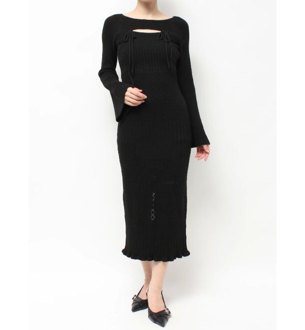 RESEXXY「クロシェニットタイトワンピース」|ワンピース|