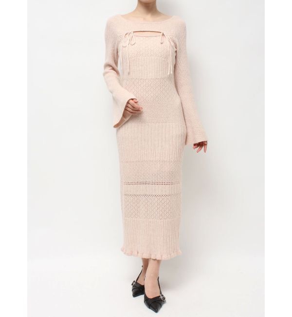 RESEXXY「クロシェニットタイトワンピース」|ワンピース|