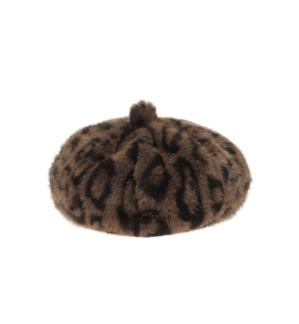 RESEXXY「レオパードデザインベレー帽」|ハンチング・ベレー帽|