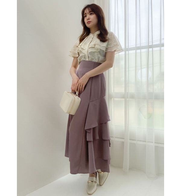 dazzlin「サイドティアードフレアスカート」|スカート|