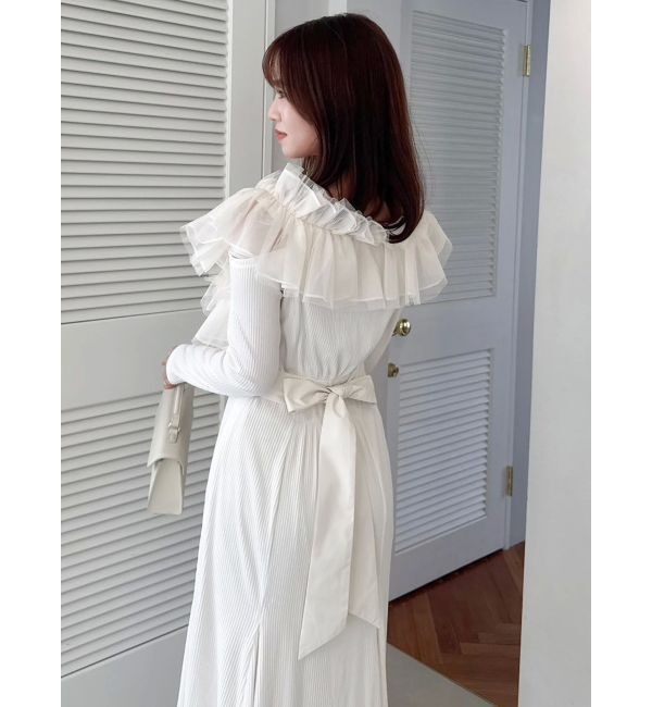 dazzlin「クロスフリルカットワンピース」|ワンピース|