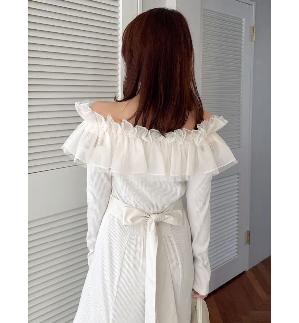 dazzlin「クロスフリルカットワンピース」|ワンピース|