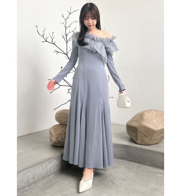 dazzlin「クロスフリルカットワンピース」|ワンピース|