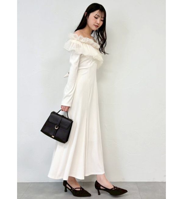 dazzlin「クロスフリルカットワンピース」|ワンピース|