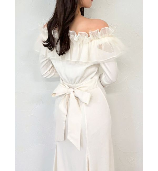 dazzlin「クロスフリルカットワンピース」|ワンピース|