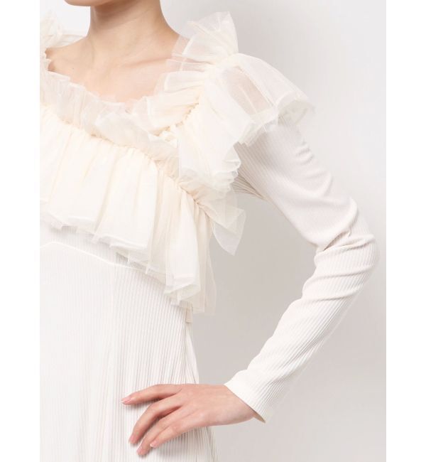 dazzlin「クロスフリルカットワンピース」|ワンピース|