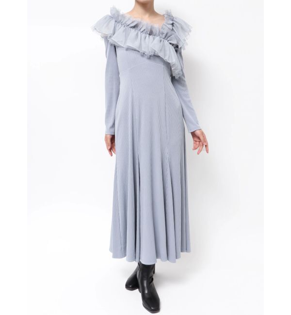 dazzlin「クロスフリルカットワンピース」|ワンピース|