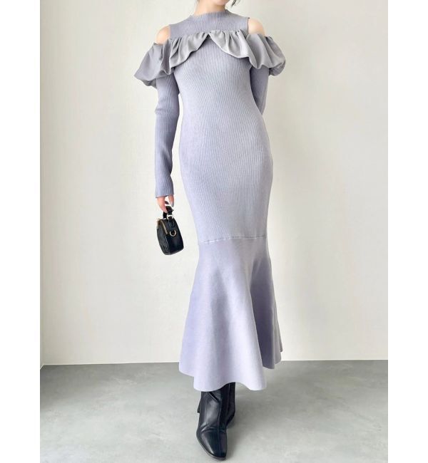 dazzlin「ドッキングバルーンネックニットワンピース」|ワンピース|