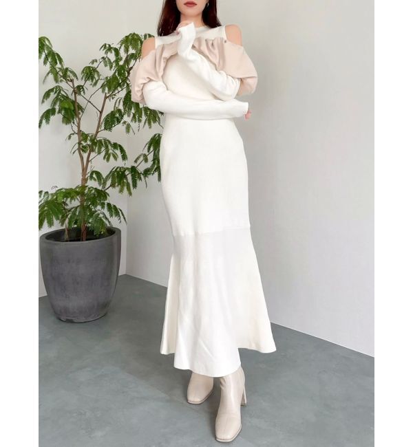 dazzlin「ドッキングバルーンネックニットワンピース」|ワンピース|