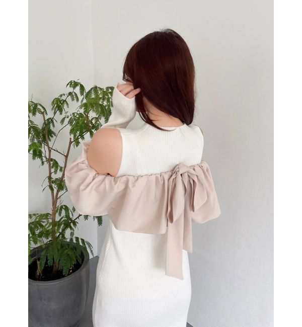 dazzlin「ドッキングバルーンネックニットワンピース」|ワンピース|