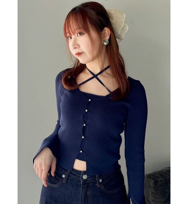 dazzlin「【20周年記念復刻！】カーデタイトトップス」|ニット・セーター|