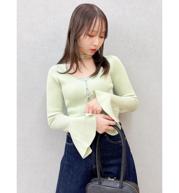 dazzlin「【20周年記念復刻！】カーデタイトトップス」|ニット・セーター|