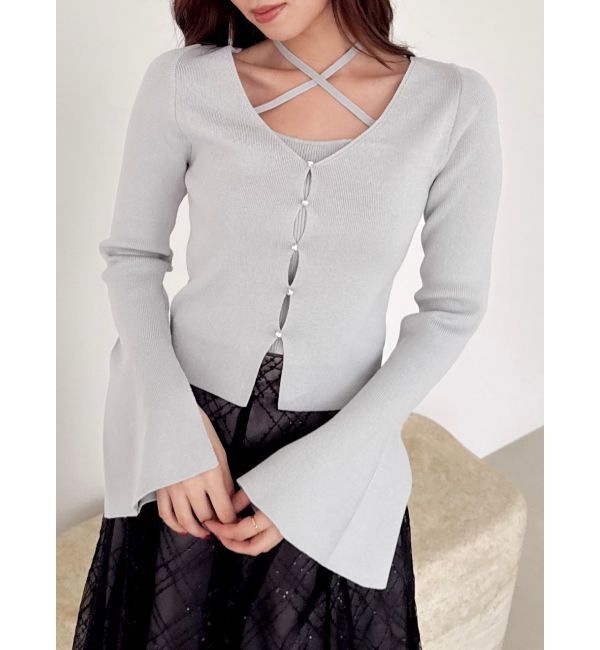 dazzlin「【20周年記念復刻！】カーデタイトトップス」|ニット・セーター|