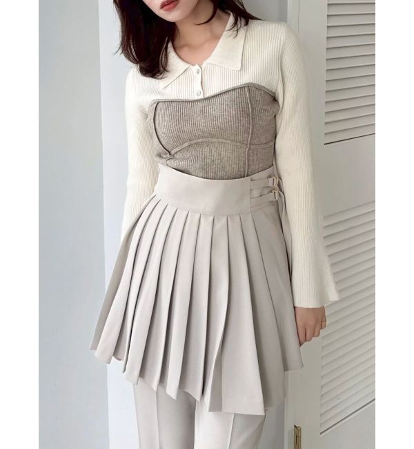 dazzlin「2WAYレイヤードスカートパンツ」|その他|