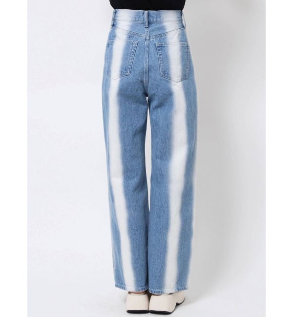 EMODA「ストライプカラールーズジーンズ」|デニム|