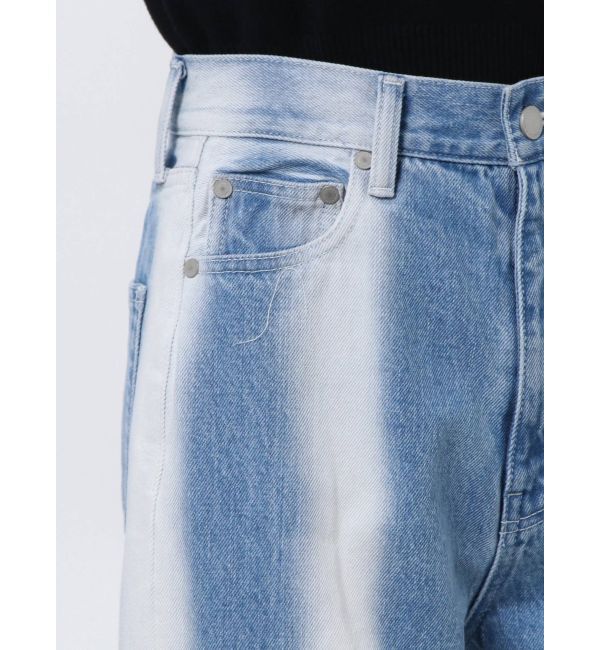 EMODA「ストライプカラールーズジーンズ」|デニム|