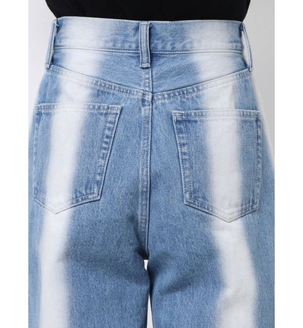 EMODA「ストライプカラールーズジーンズ」|デニム|