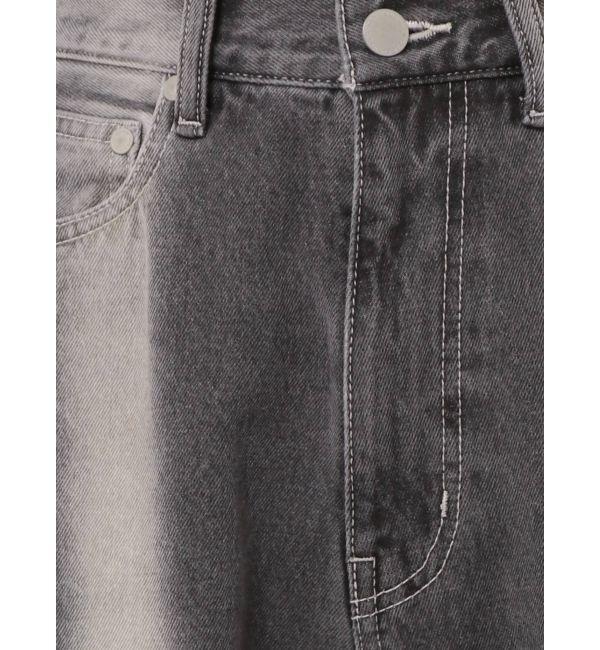 EMODA「ストライプカラールーズジーンズ」|デニム|