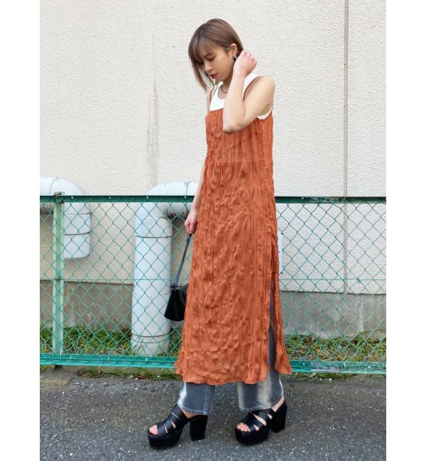 EMODA「ストライプカラールーズジーンズ」|デニム|