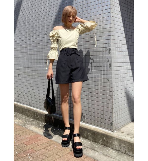 EMODA「BELT WIDE SHORT PT」|その他|