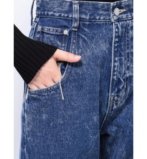 EMODA「2トーンルーズハイウエストジーンズ」|デニム|