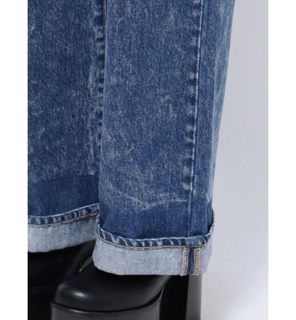 EMODA「2トーンルーズハイウエストジーンズ」|デニム|