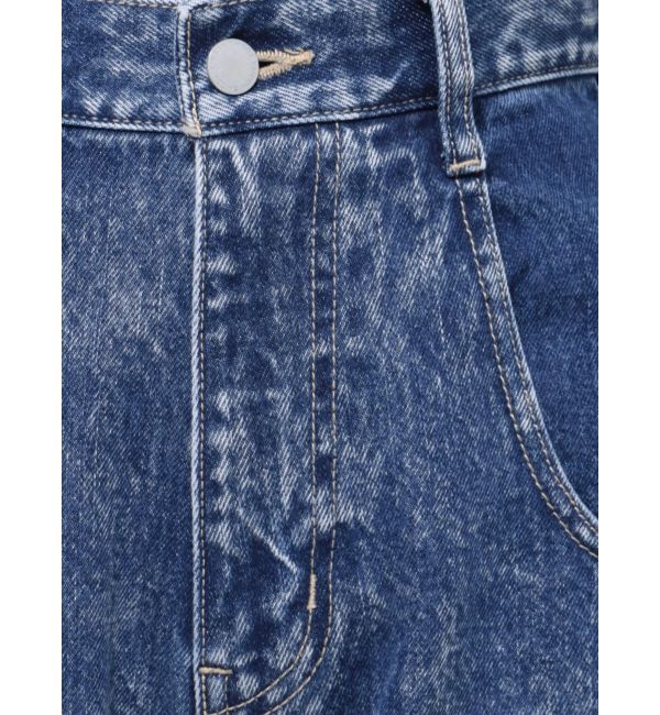 EMODA「2トーンルーズハイウエストジーンズ」|デニム|