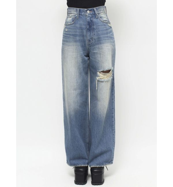 EMODA「ポイントクラッシュワイドジーンズ」|デニム|