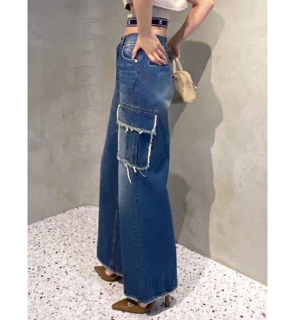 EMODA「アウトポケットワイドジーンズ」|デニム|