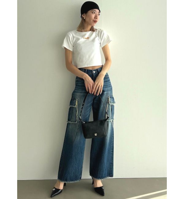 EMODA「アウトポケットワイドジーンズ」|デニム|