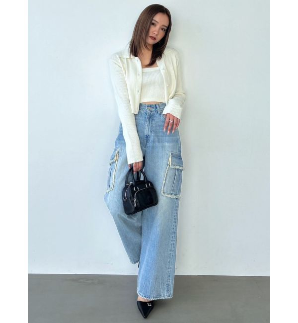 EMODA「アウトポケットワイドジーンズ」|デニム|