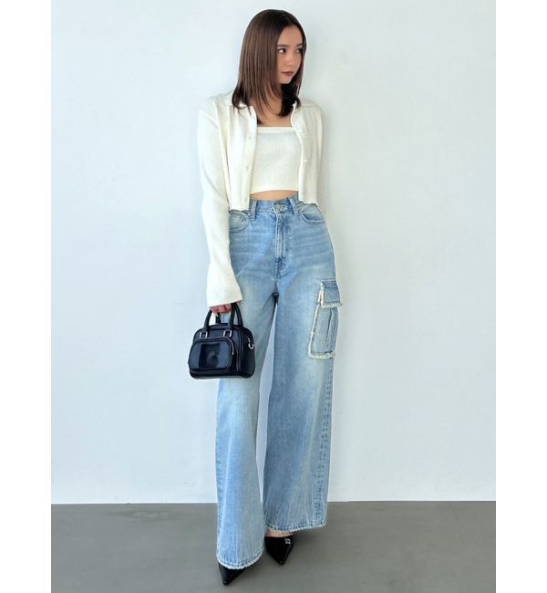 EMODA「アウトポケットワイドジーンズ」|デニム|