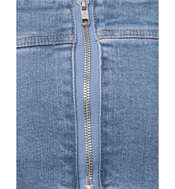 EMODA「デニムフレアジップサロペット」|オールインワン|