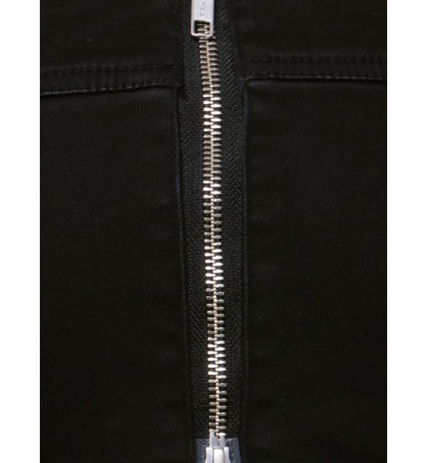 EMODA「デニムフレアジップサロペット」|オールインワン|