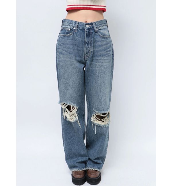 EMODA「リップドワイドジーンンズ」|デニム|