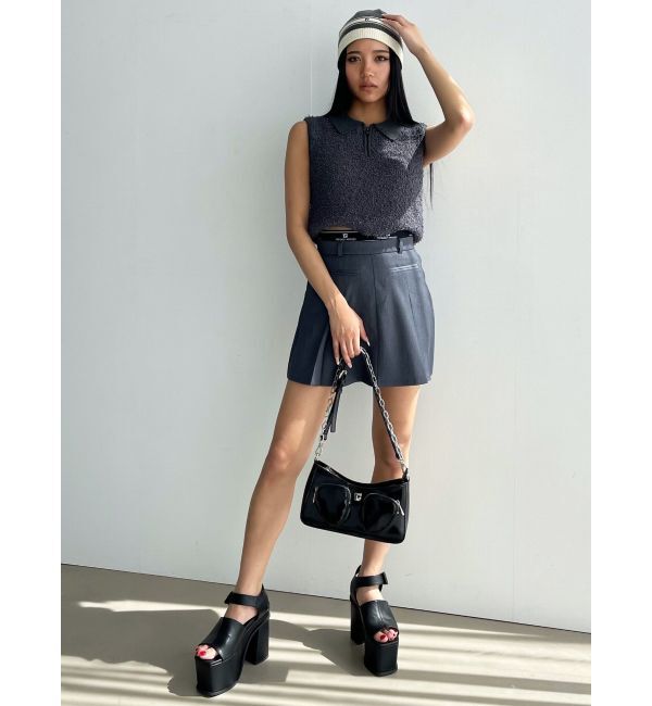 EMODA「フリンジヤーンジップタンクトップ」|タンクトップ|