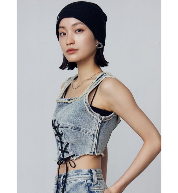 EMODA「スペイシーEプレートビーニー」|ニット帽|