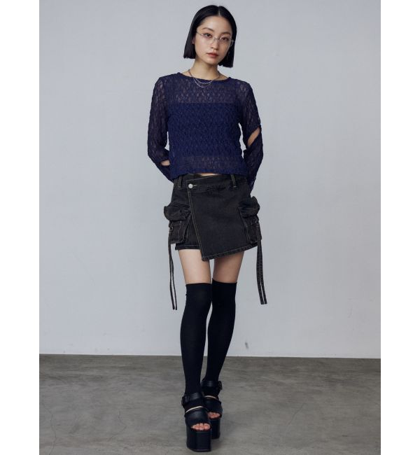 EMODA「レースハングカットトップ」|Tシャツ・カットソー|