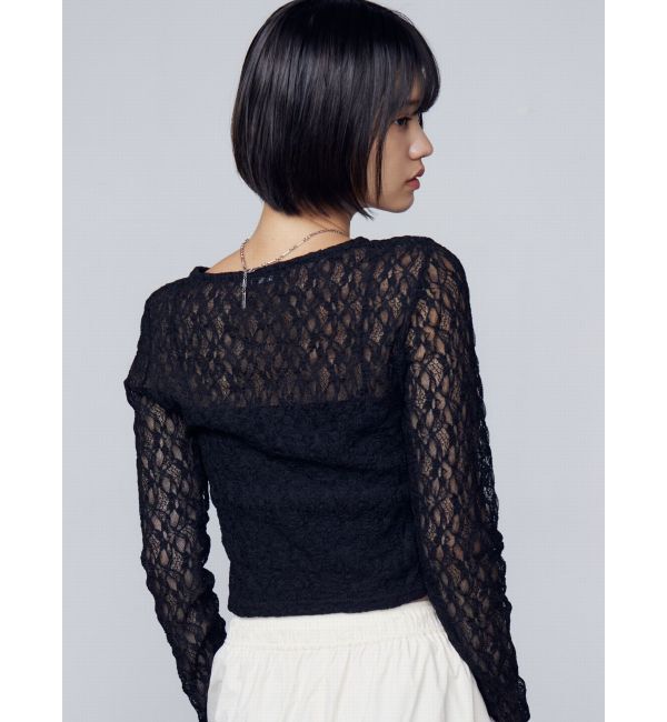 EMODA「レースハングカットトップ」|Tシャツ・カットソー|