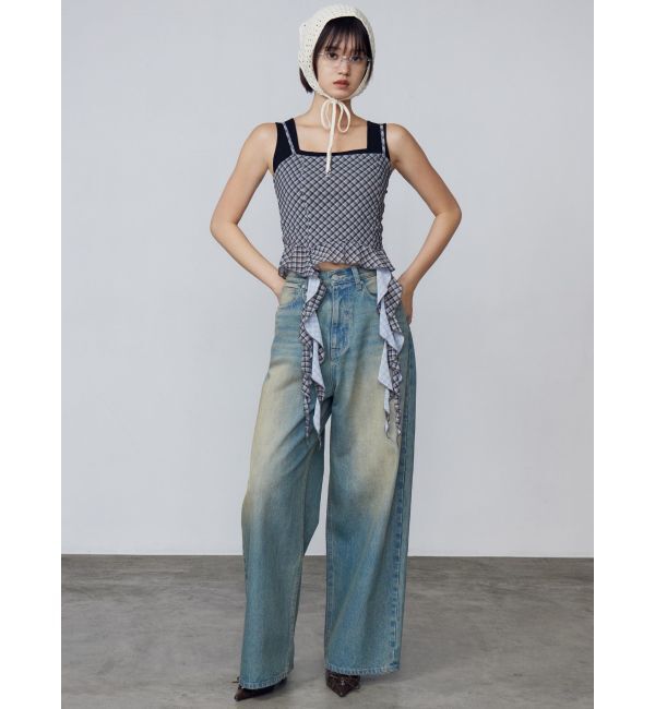 EMODA「ヴィンテージシェードルーズジーンズ」|デニム|