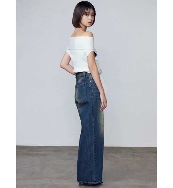 EMODA「ヴィンテージシェードルーズジーンズ」|デニム|