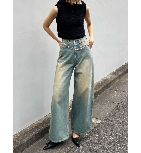 EMODA「ヴィンテージシェードルーズジーンズ」|デニム|